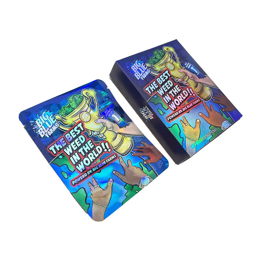 Hot Sale 3.5G Mylar Bags & Box Set Smoking Baggies