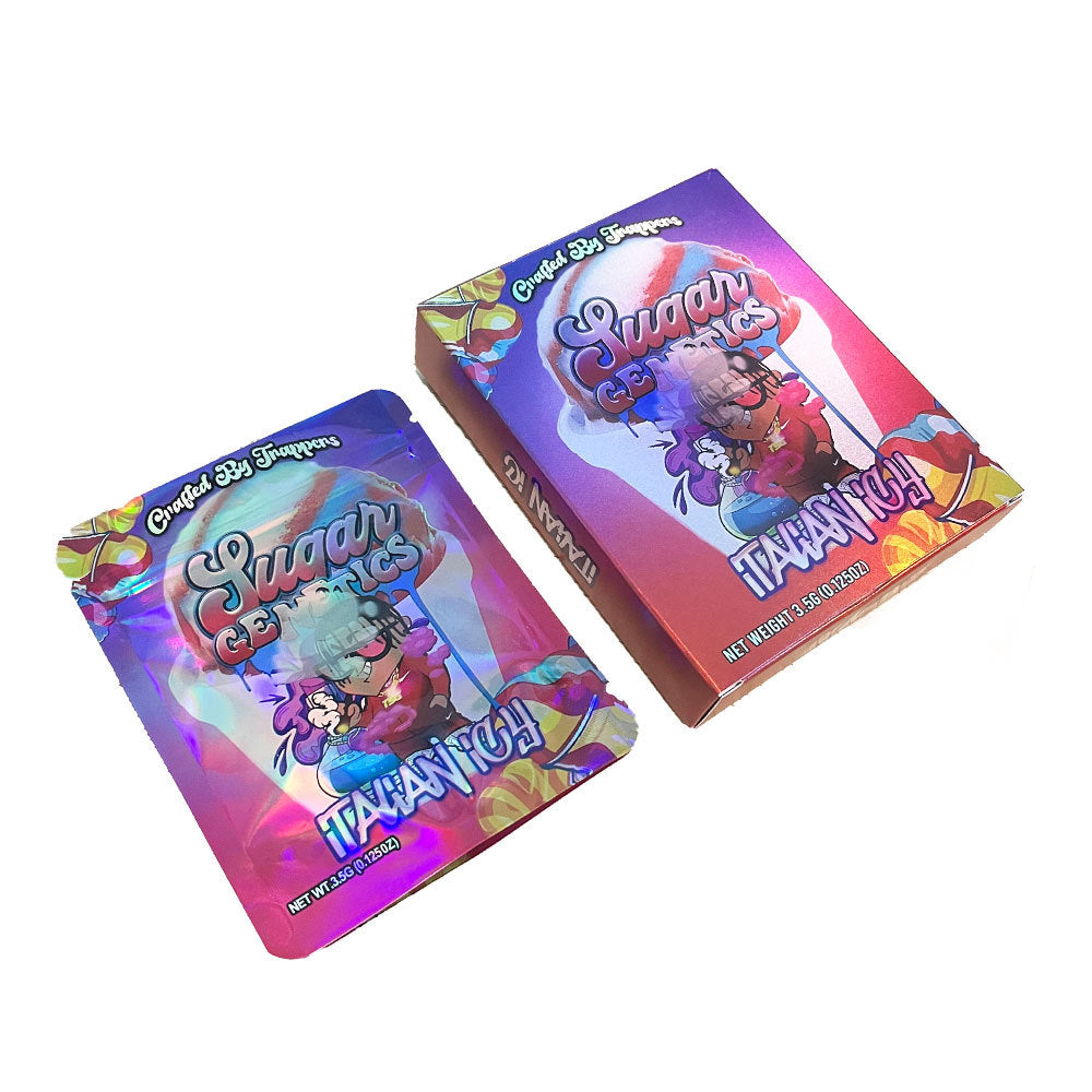 Hot Sale 3.5G Mylar Bags & Box Set Smoking Baggies