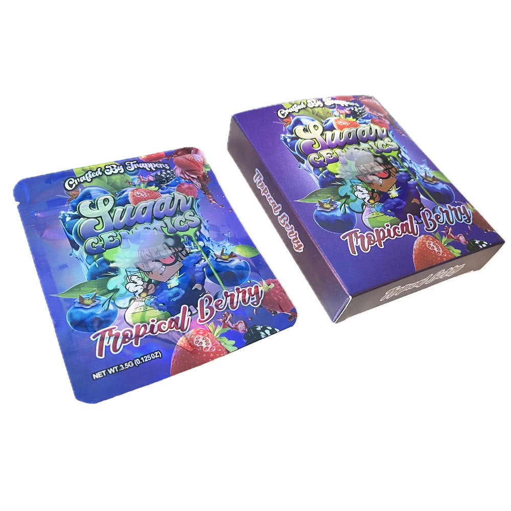Hot Sale 3.5G Mylar Bags & Box Set Smoking Baggies