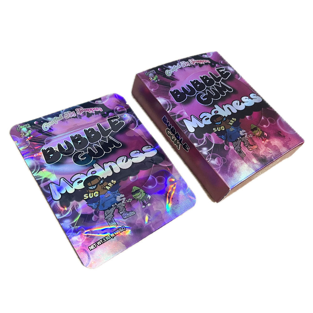 Hot Sale 3.5G Mylar Bags & Box Set Smoking Baggies