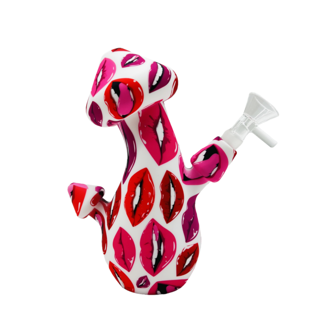 Mushroom Silicone Bong Water Pipe with Desgin
