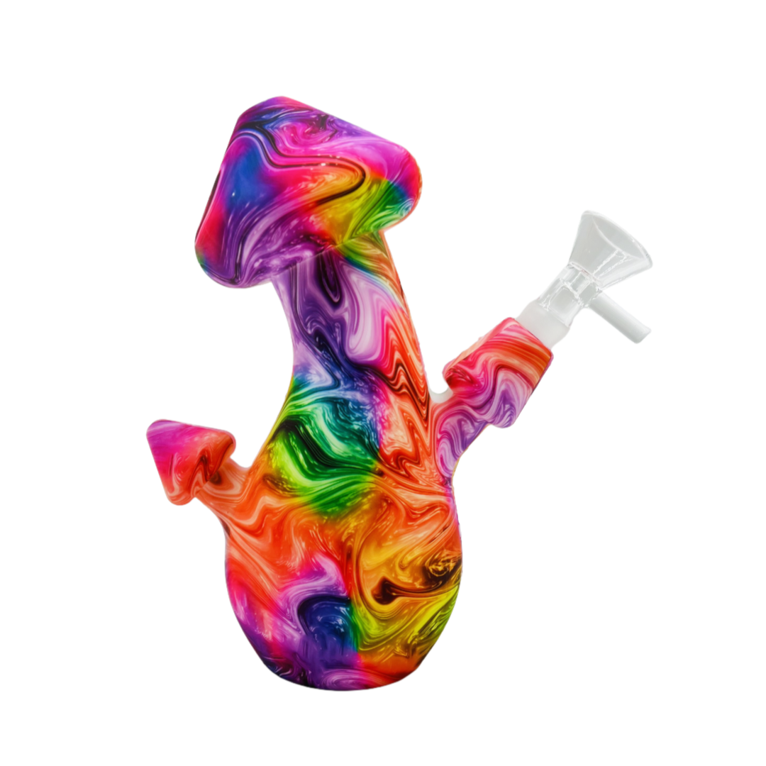 Mushroom Silicone Bong Water Pipe with Desgin