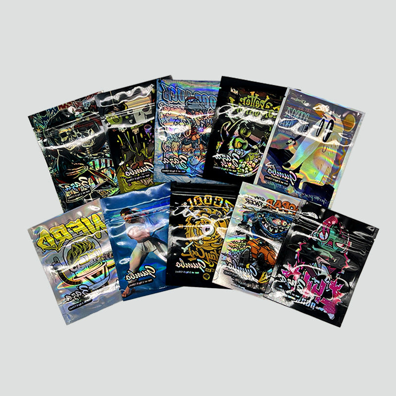 3.5G Mixed Designs Mylar Bags Baggies