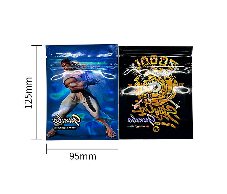 3.5G Mixed Designs Mylar Bags Baggies