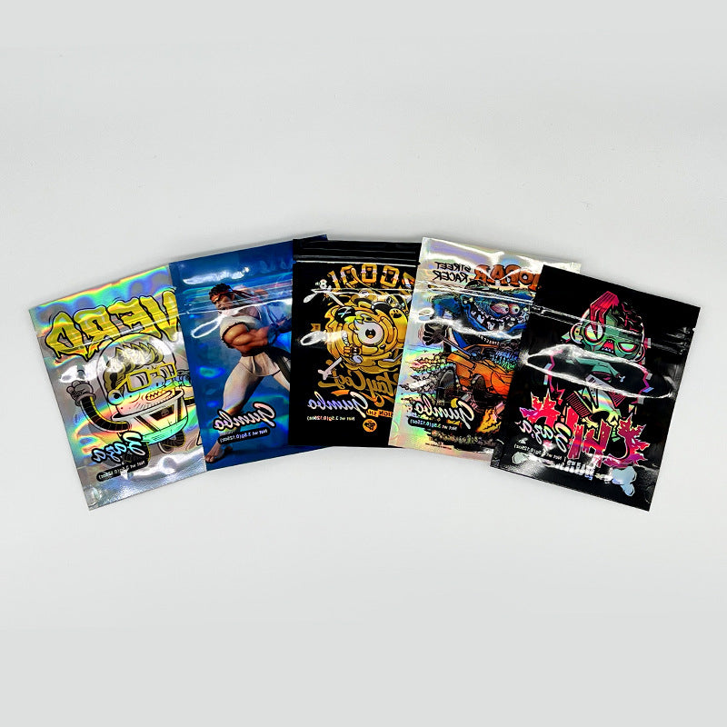 3.5G Mixed Designs Mylar Bags Baggies