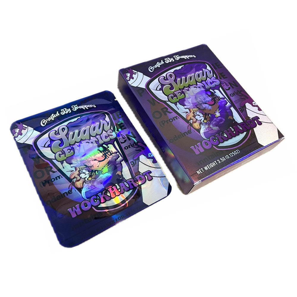 Hot Sale 3.5G Mylar Bags & Box Set Smoking Baggies