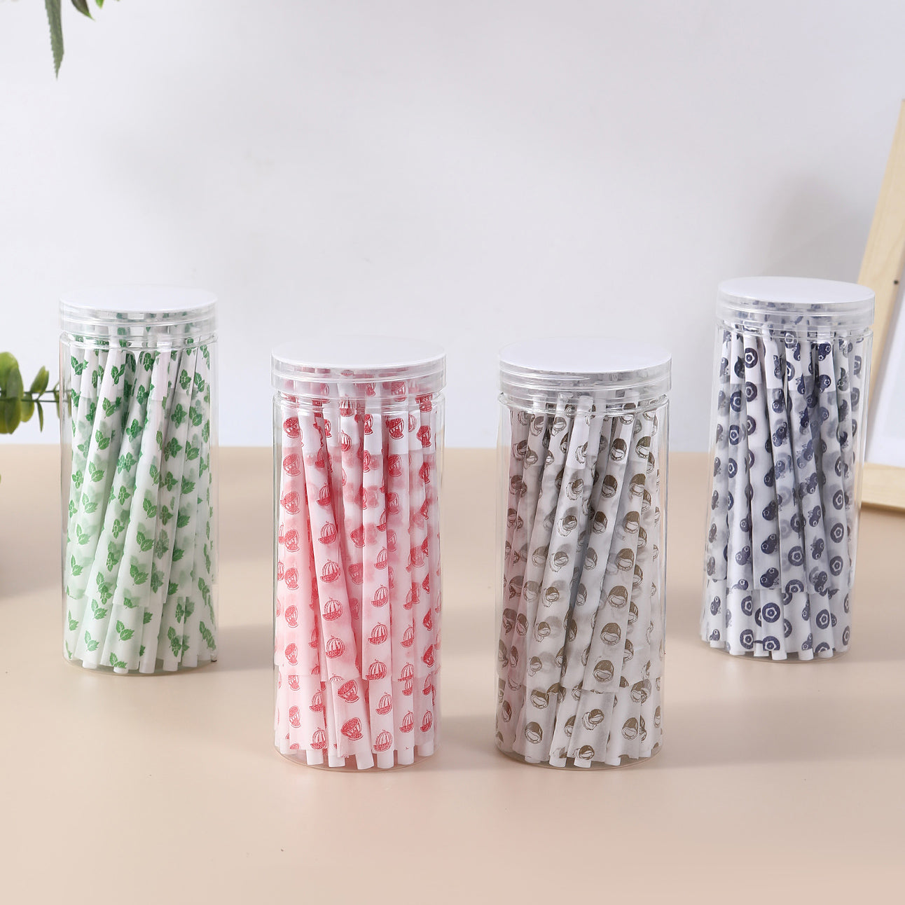 50Pcs/Jar Fruity Scent Pre-Rolled Cones With Printing