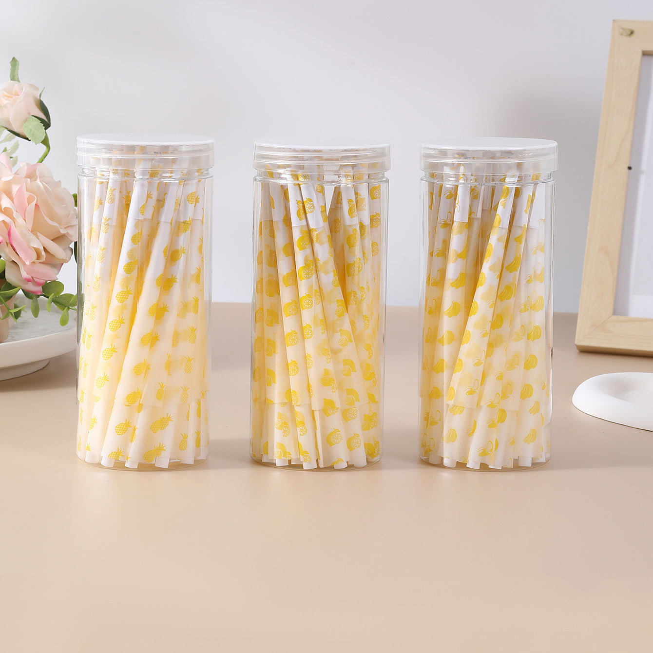 50Pcs/Jar Fruity Scent Pre-Rolled Cones With Printing