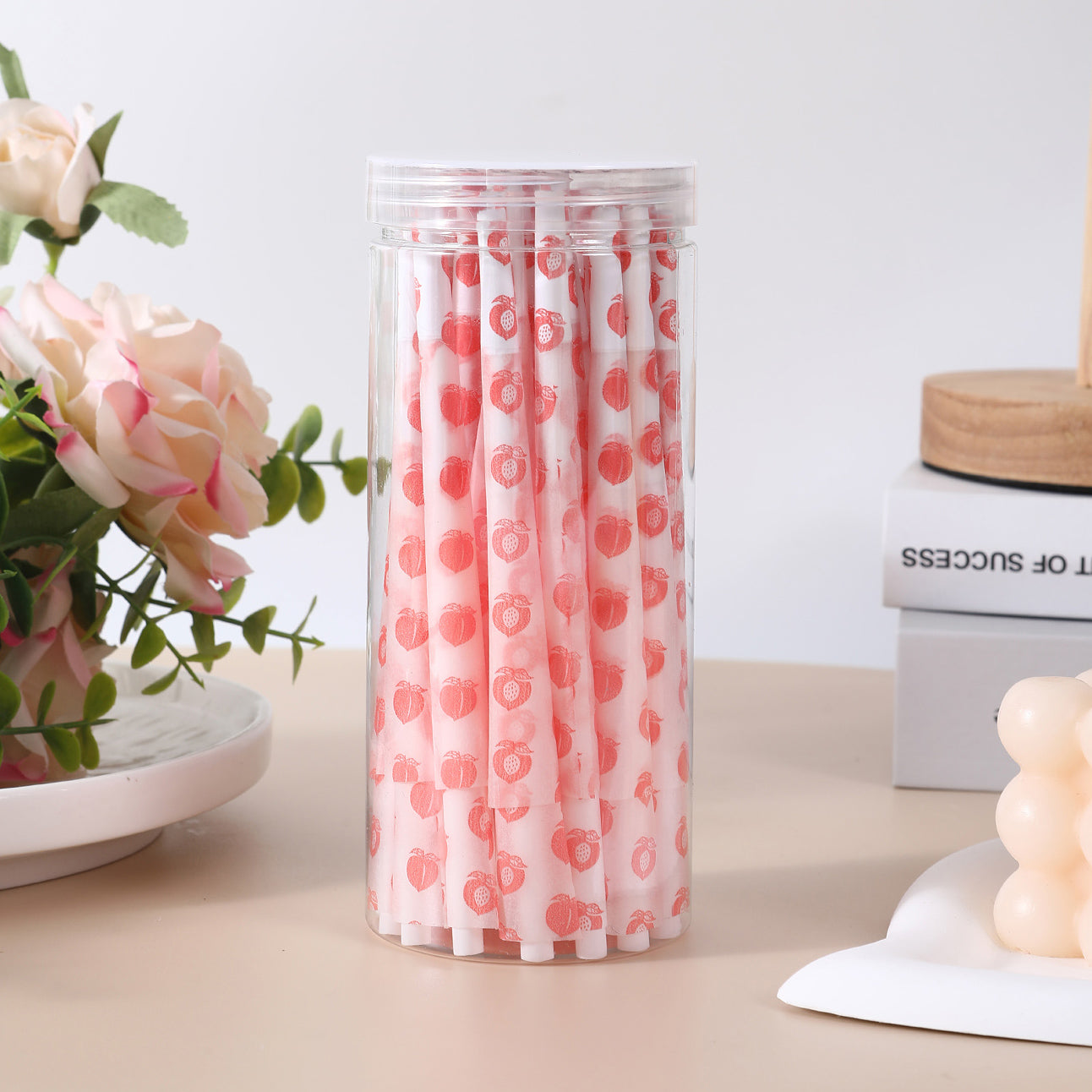 50Pcs/Jar Fruity Scent Pre-Rolled Cones With Printing