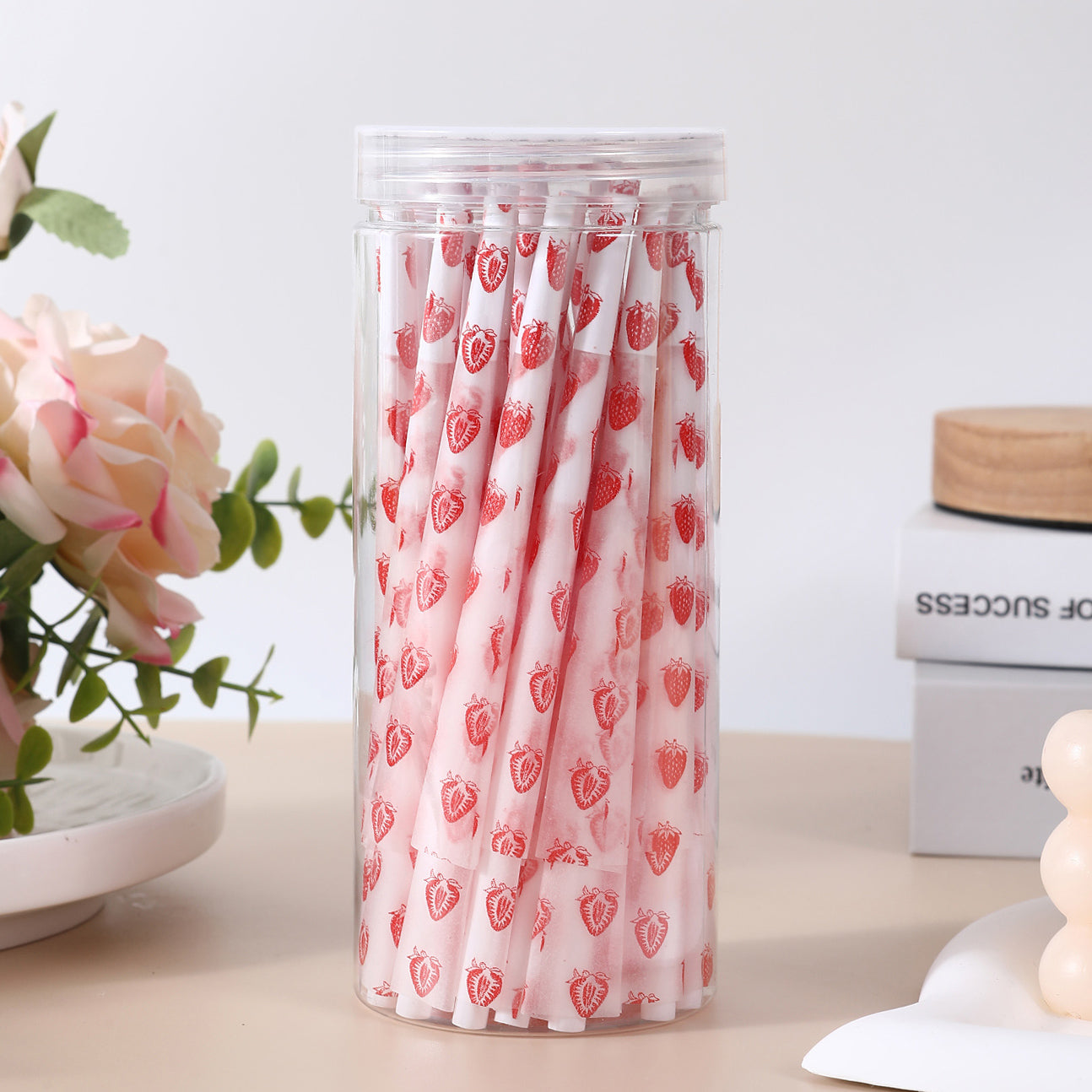 50Pcs/Jar Fruity Scent Pre-Rolled Cones With Printing