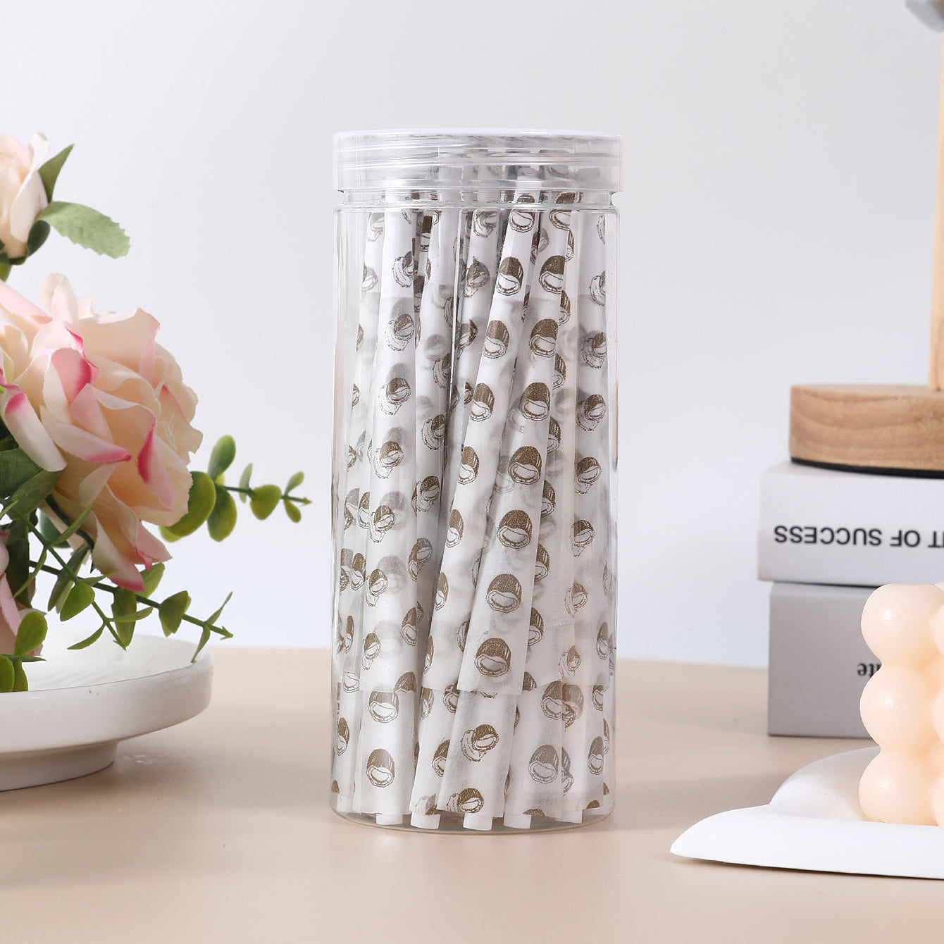 50Pcs/Jar Fruity Scent Pre-Rolled Cones With Printing