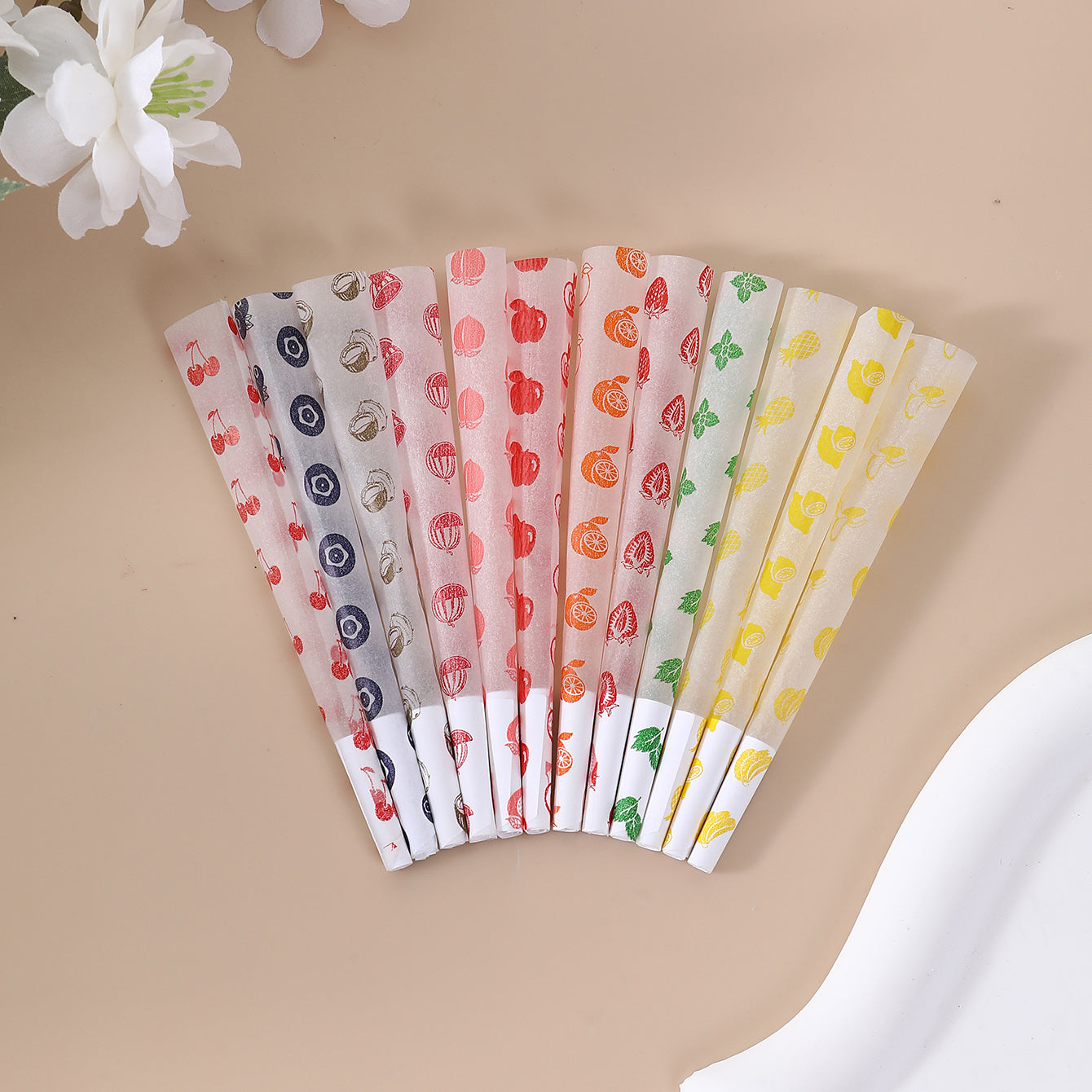 50Pcs/Jar Fruity Scent Pre-Rolled Cones With Printing