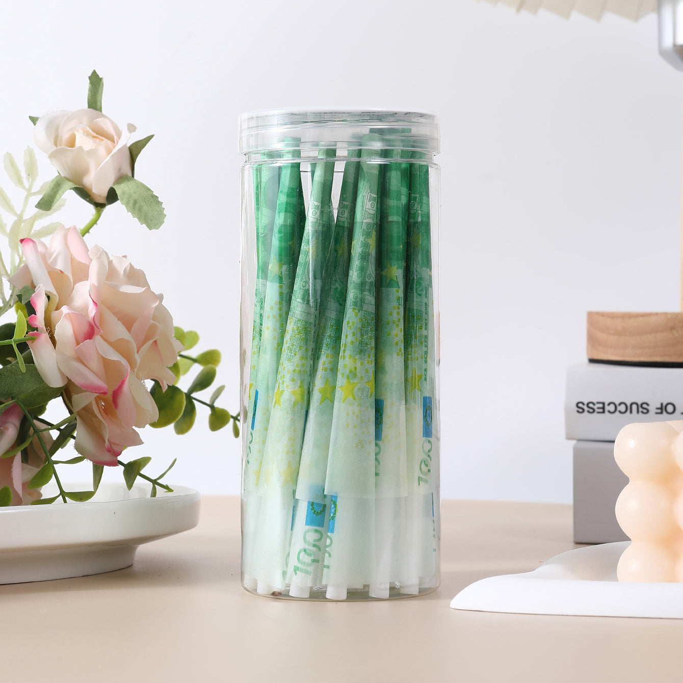 50 Pcs/Jar Pre-Rolled Cones With Printing