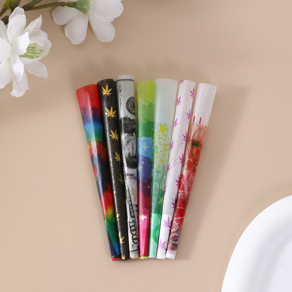 50 Pcs/Jar Pre-Rolled Cones With Printing