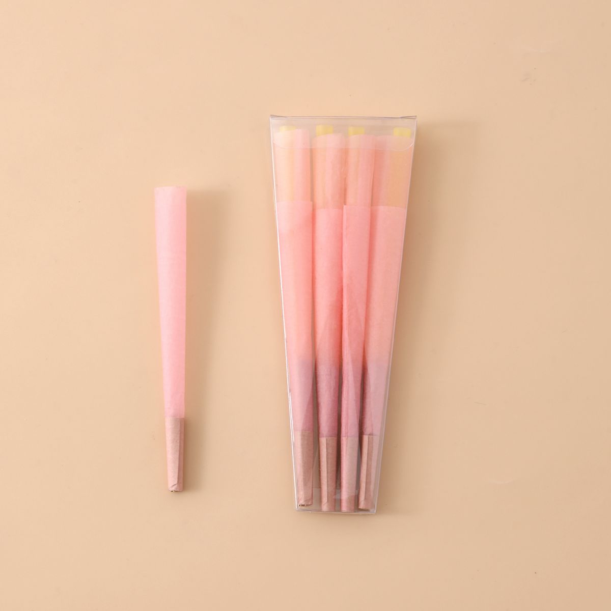 8 Pcs/Case Colored Pre-Rolled Cones Without Printing