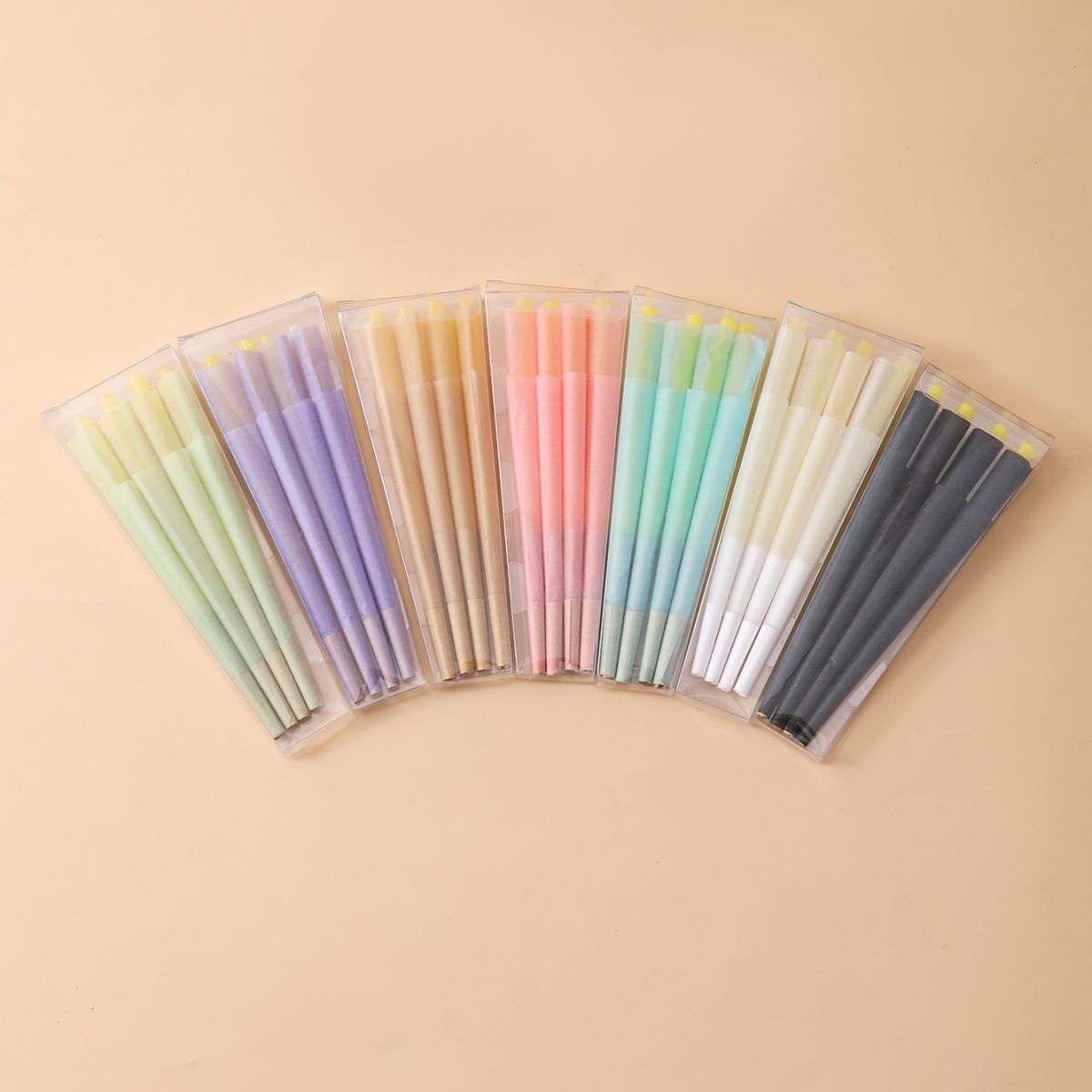 8 Pcs/Case Colored Pre-Rolled Cones Without Printing