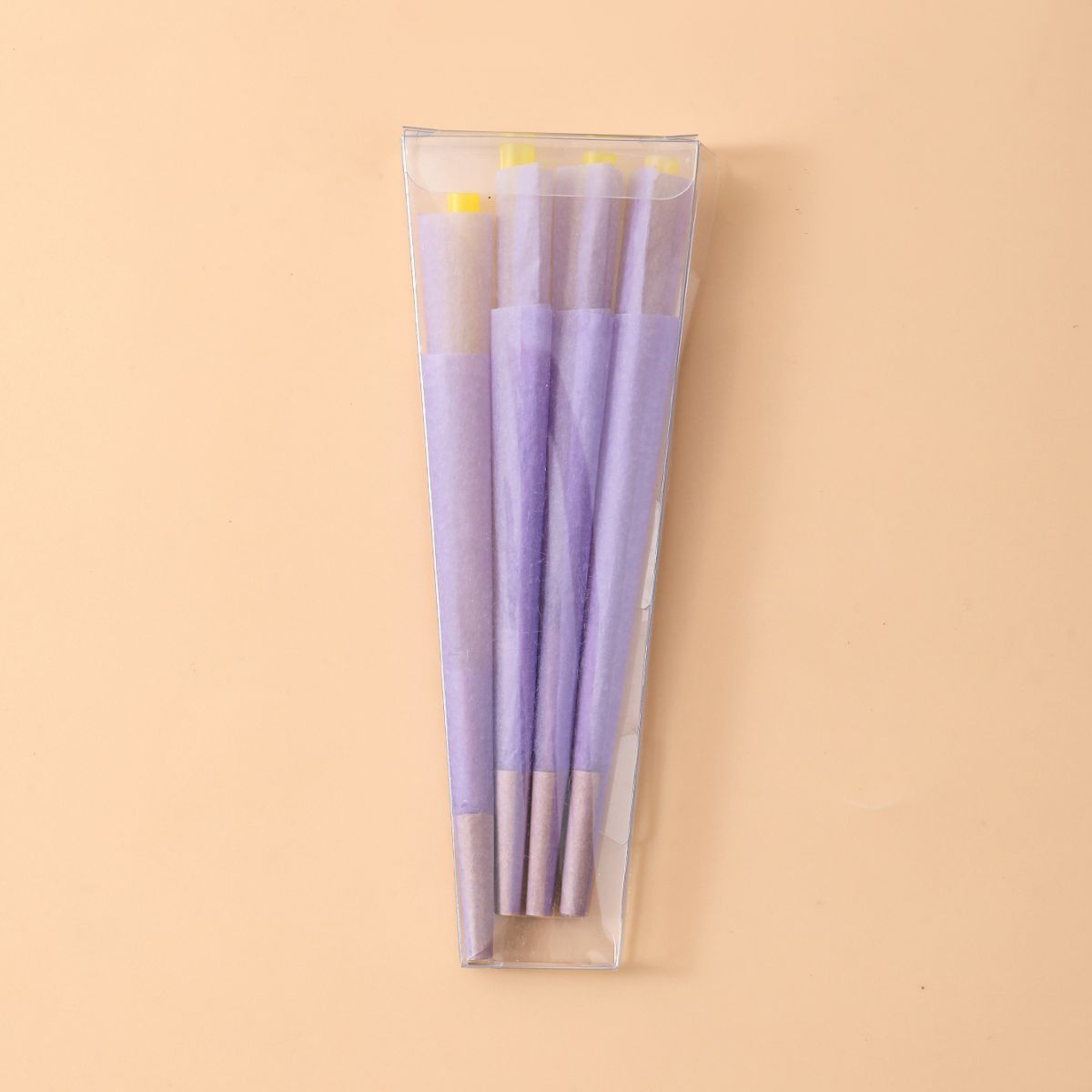 8 Pcs/Case Colored Pre-Rolled Cones Without Printing
