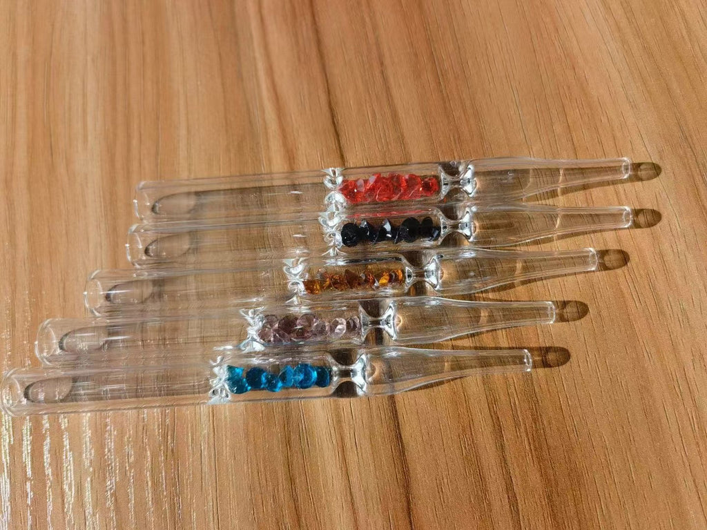 Clear Chillum with Diamond 12.5cm