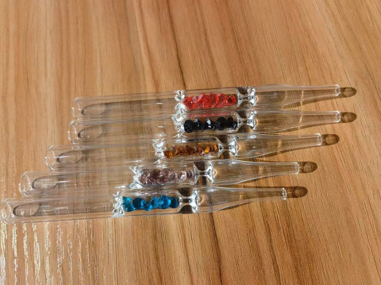 Clear Chillum with Diamond 12.5cm