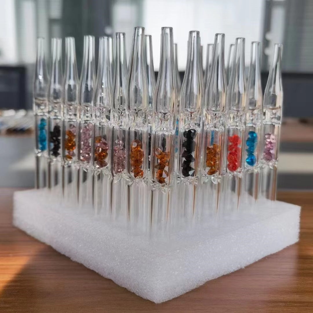 Clear Chillum with Diamond 12.5cm