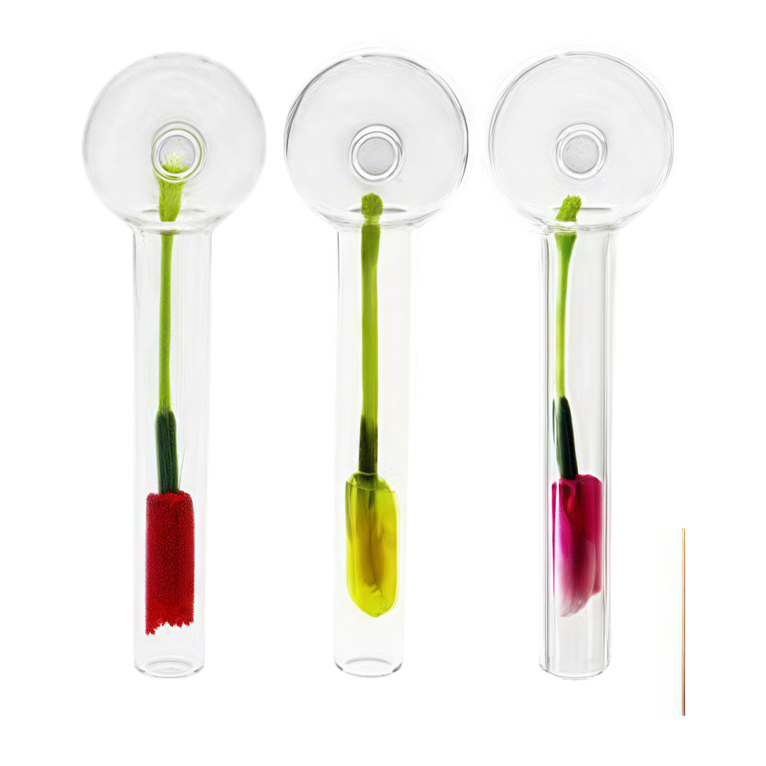 4inch Clear Glass Ball Oil Burner with Box