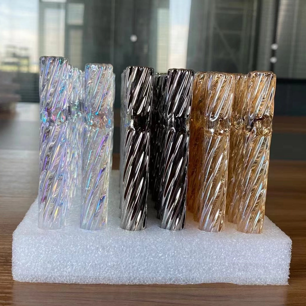 4inch Colorful Threaded Chillum 48CT