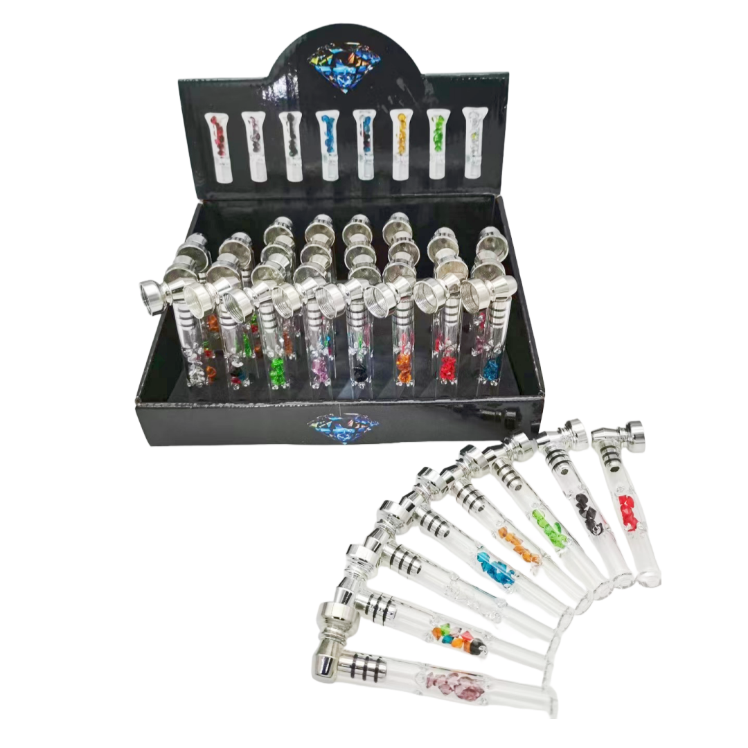 GALSS PIPE with Diamonds