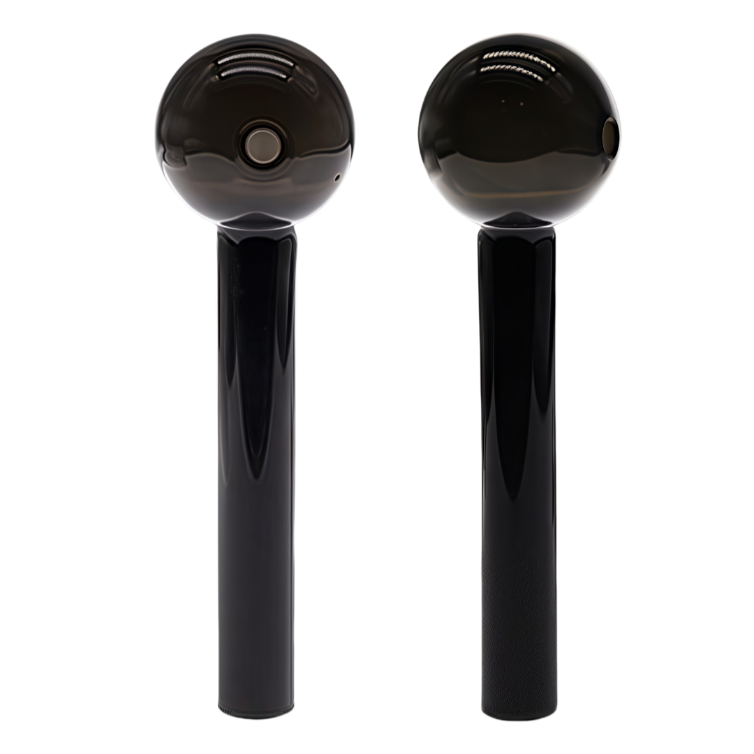 6inch Black Oil Burner Glass Ball 60ct