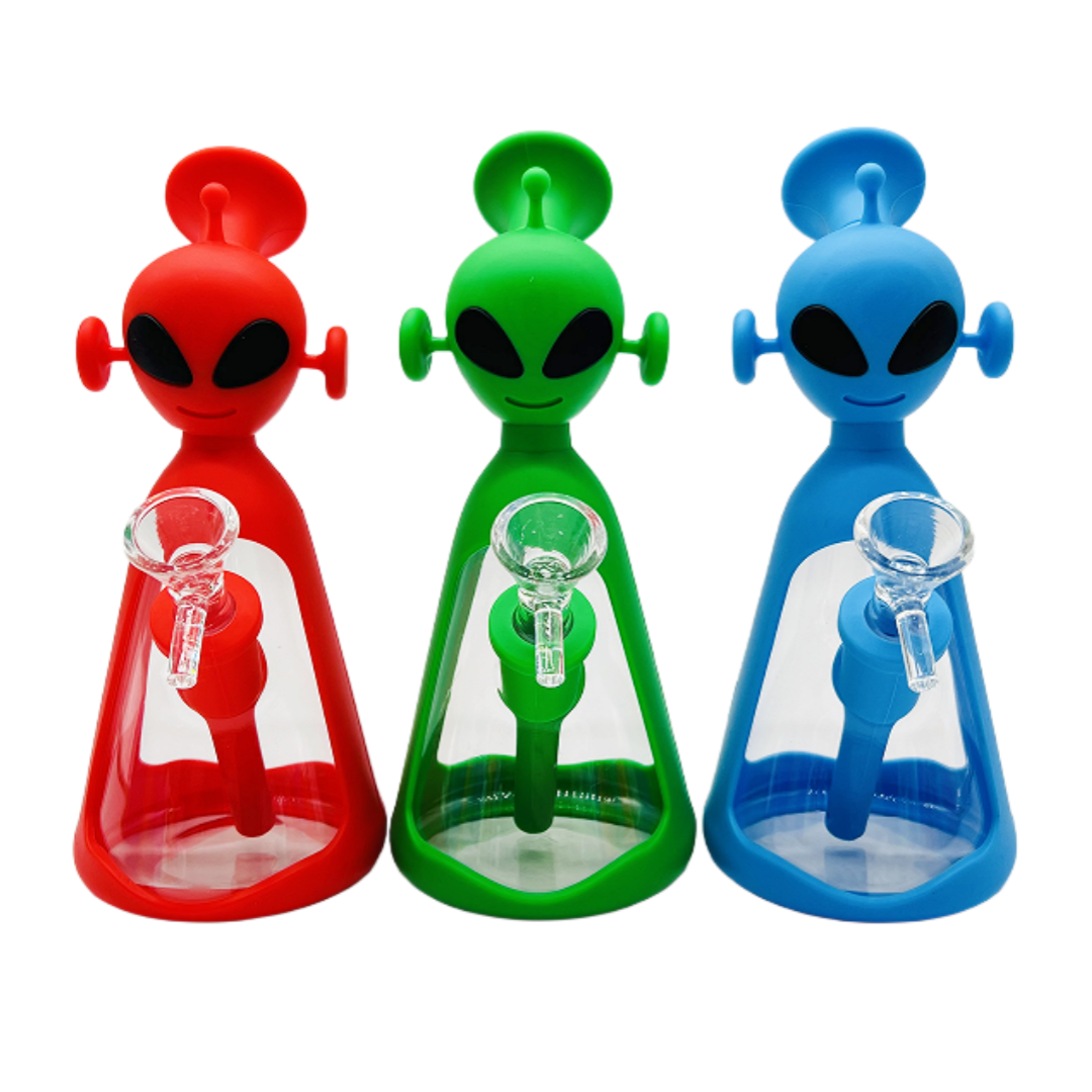 Alien Smoking Silicone Bong