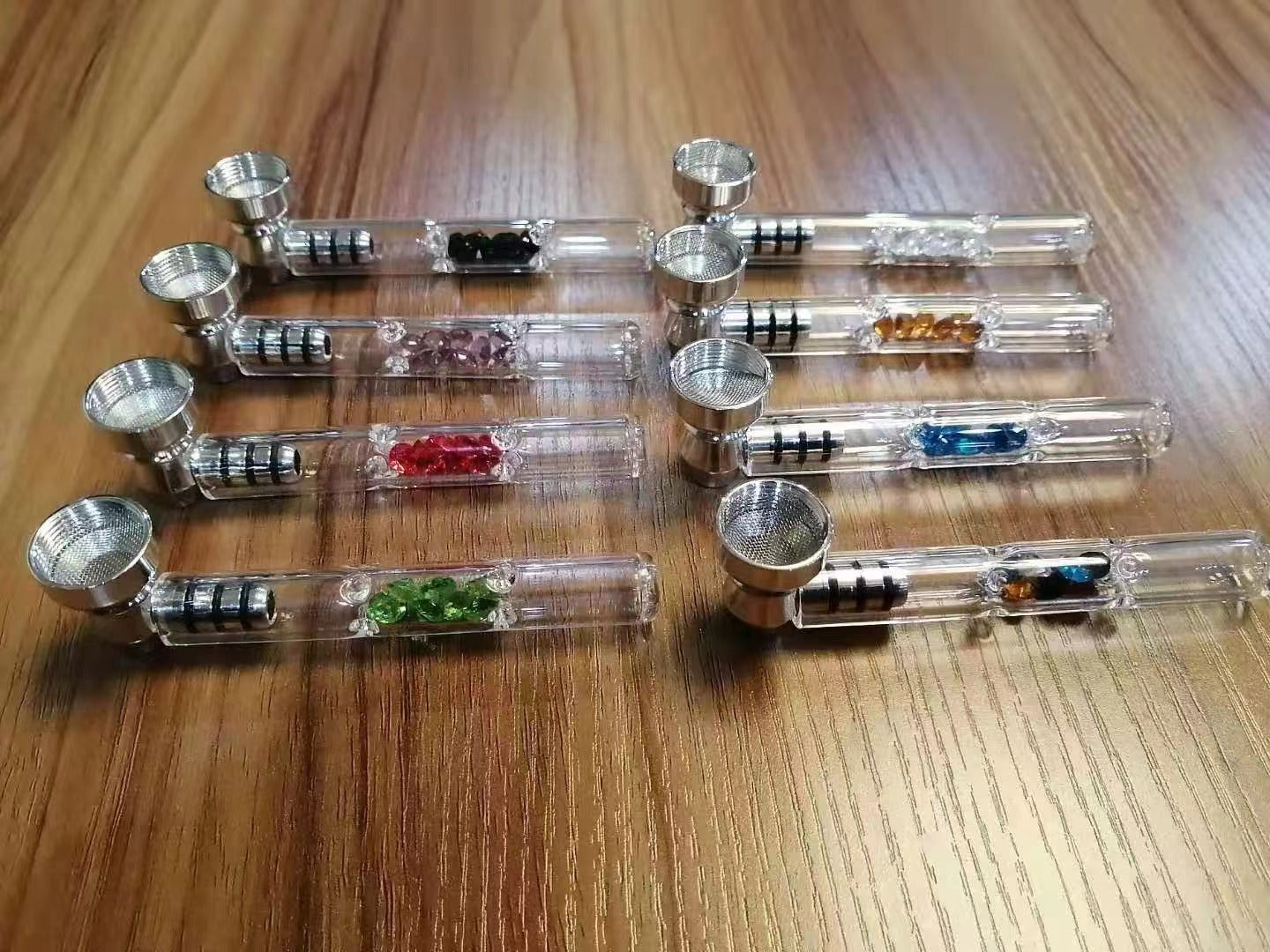 GALSS PIPE with Diamonds