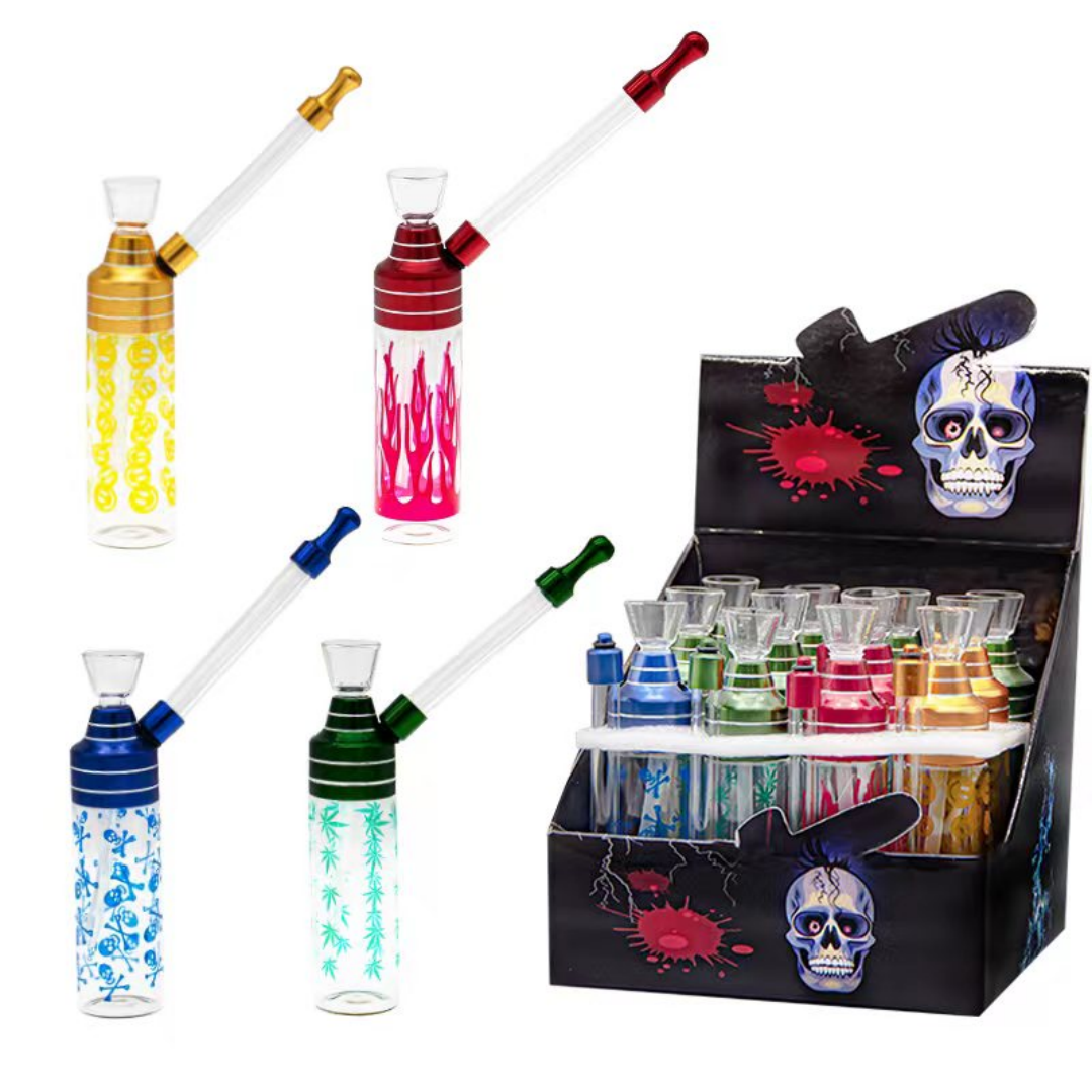 Glass Bong 12.5CM Portable Mini Water Pipe