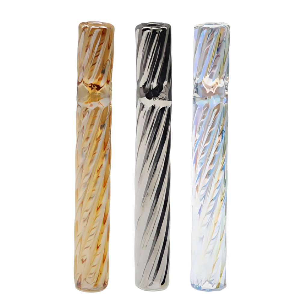 4in 1 Mixed Color Threaded Chillum Set