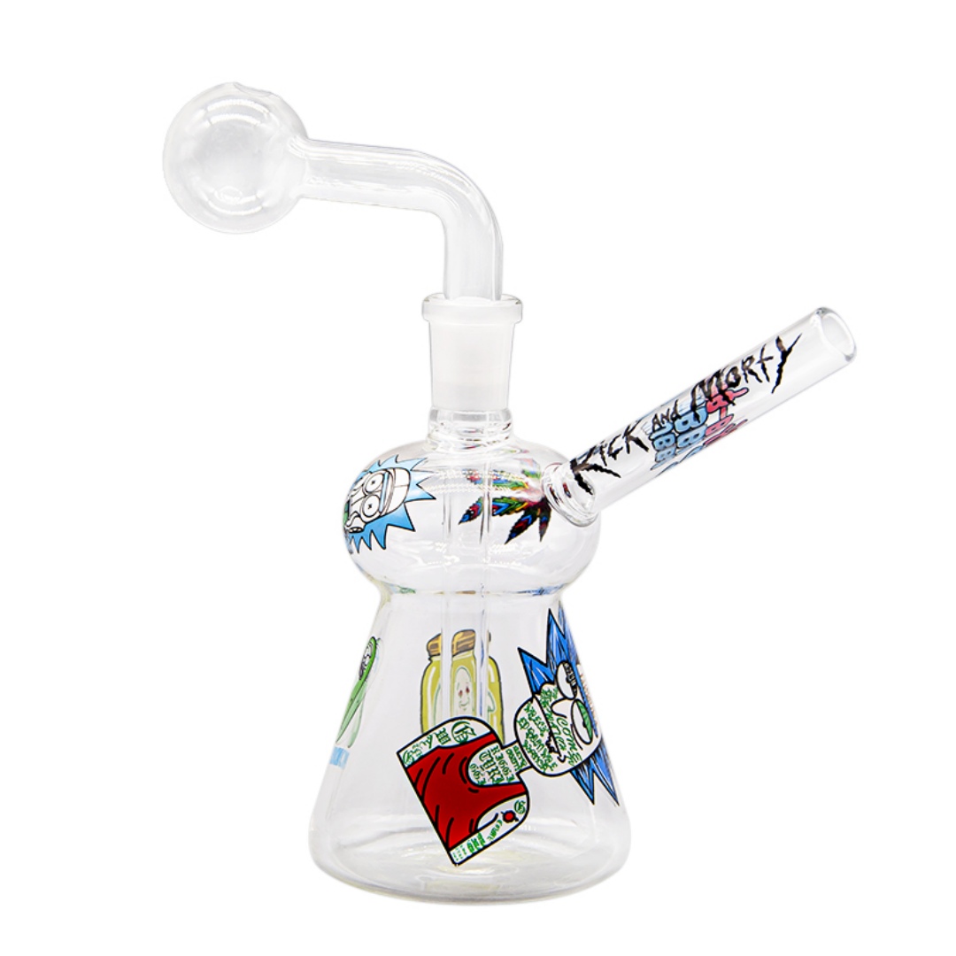 120MM MINI BONG GLASS WATERPIPE