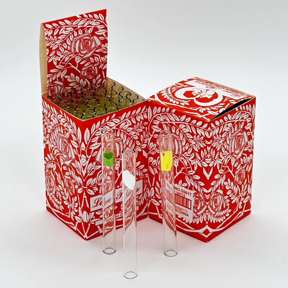 36ct/Box Rose Love Glass Pipe