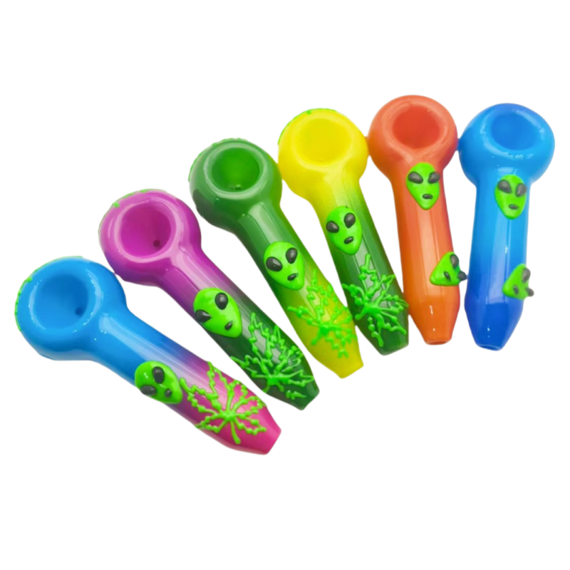 Alien Glass Hand Pipe