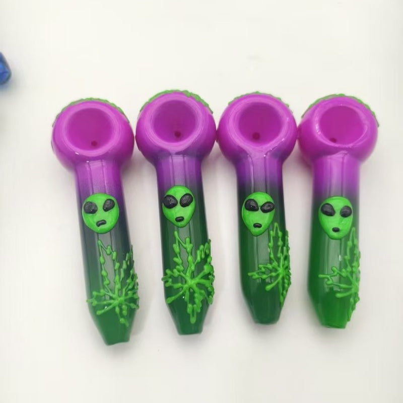 Alien Glass Hand Pipe