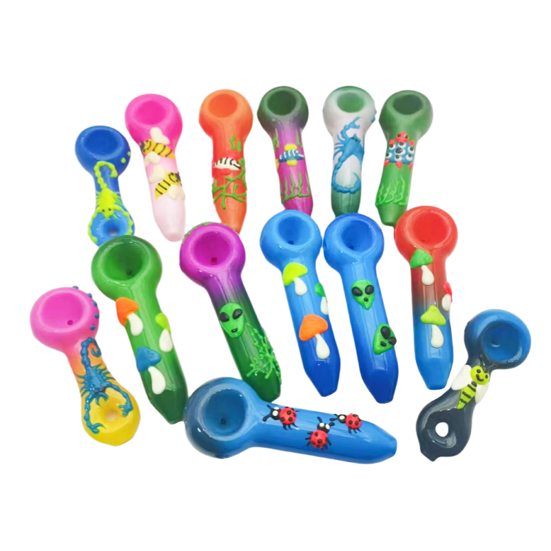 Alien Glass Hand Pipe