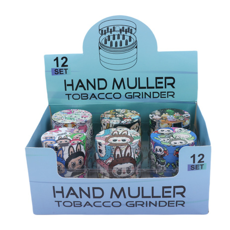 63mm-4Parts Metal Grinder Labubu Design Custom Logo