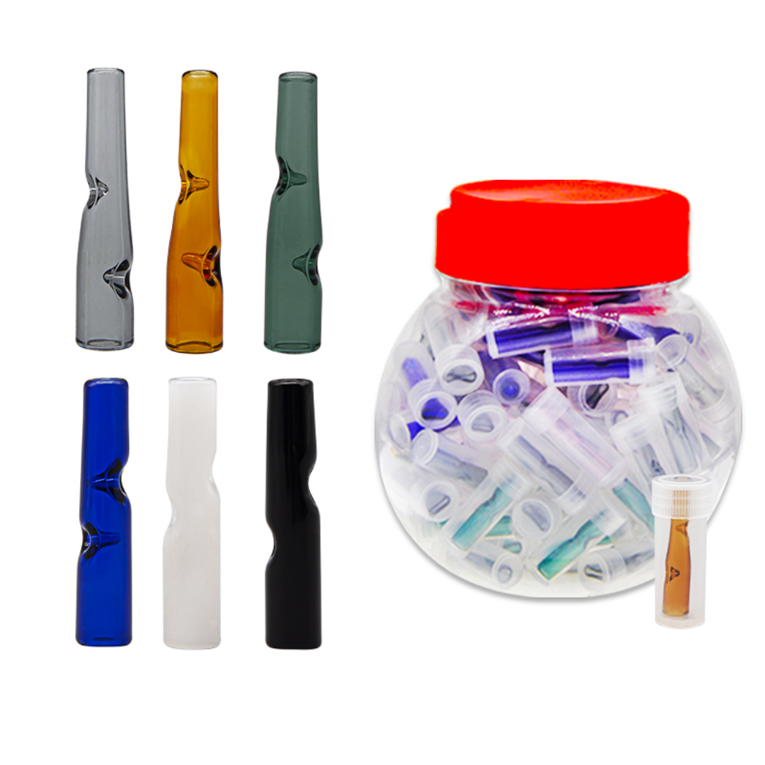 8*6mm*35mm Mixed Color Glass Tip