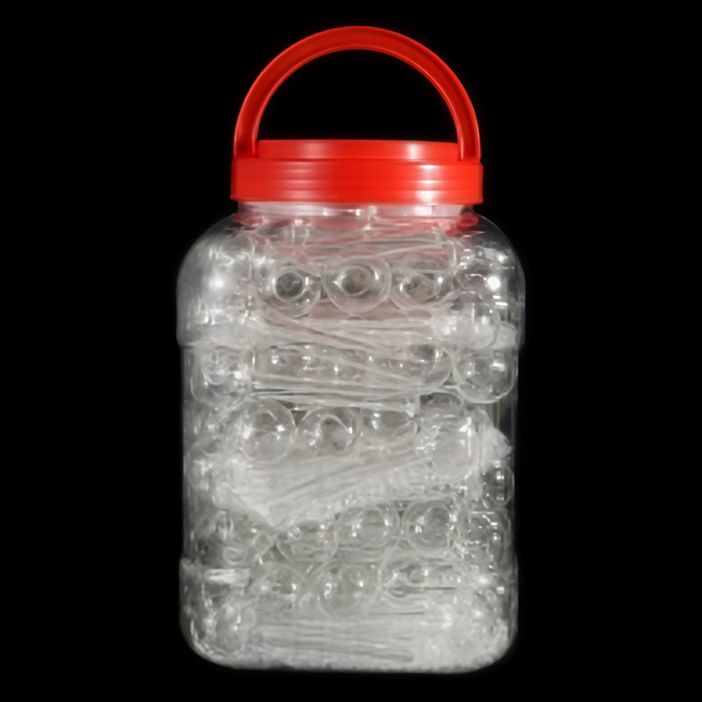 4inch Clear Oil Burner 90PCS/JAR