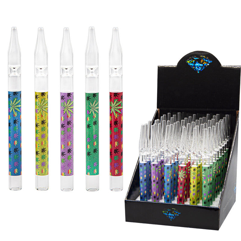 6inch Leaf Glass Pipe OG Chillum