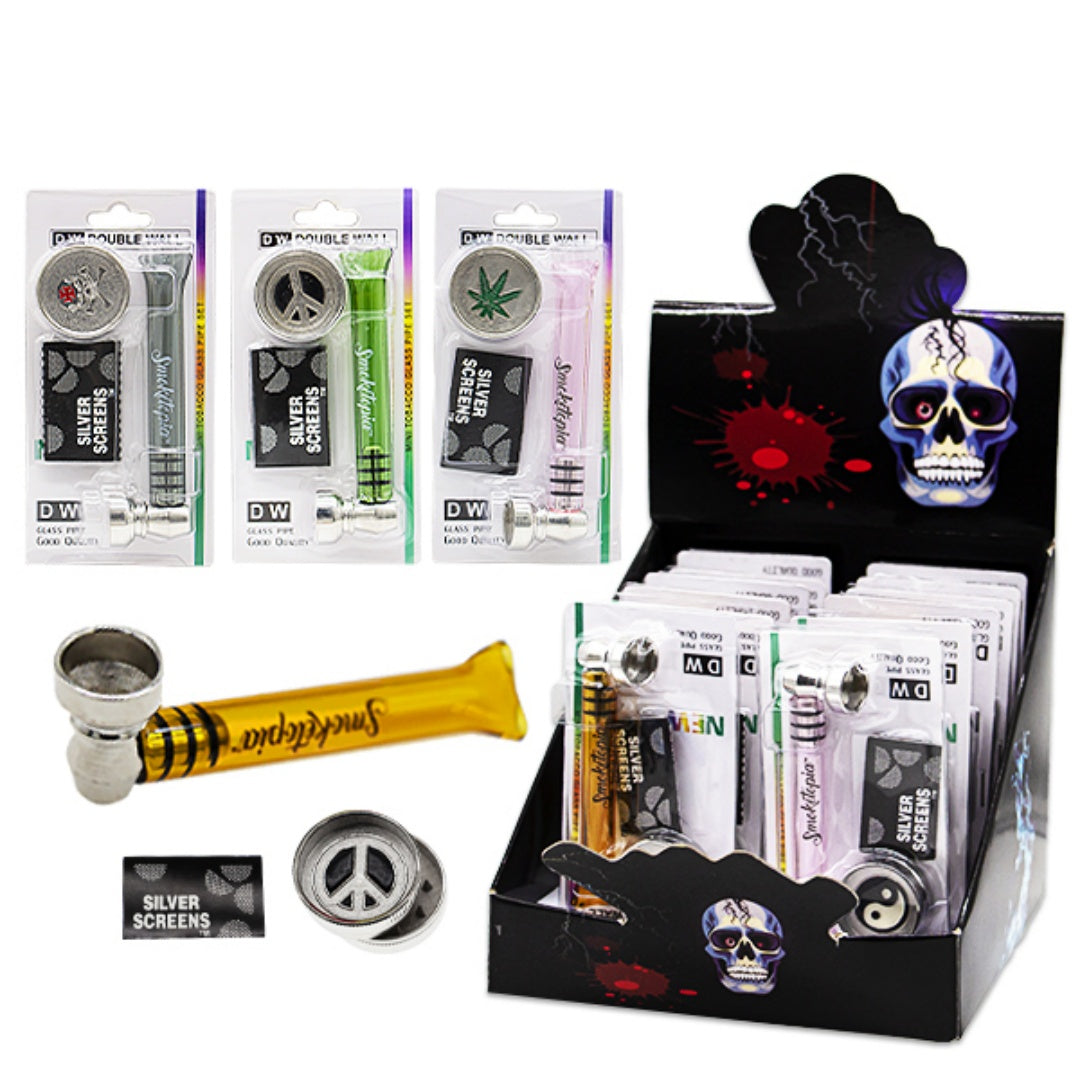 3 in 1 Glass Screen Pipe Metal Grinder