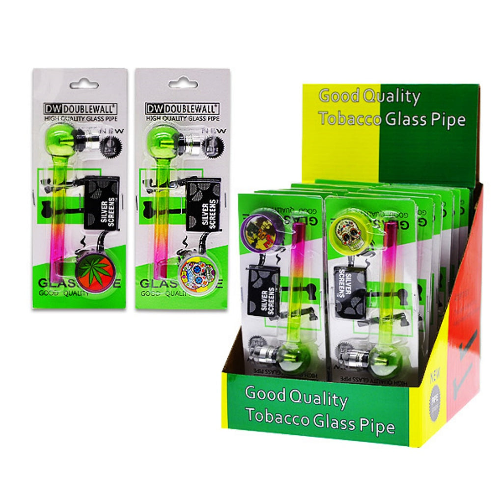 3 in 1 Smoking Set Pipe Screen with Plastic/Metal Grinder