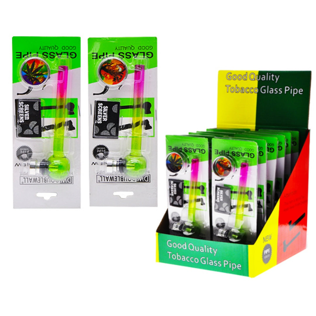 3 in 1 Smoking Set Pipe Screen with Plastic/Metal Grinder