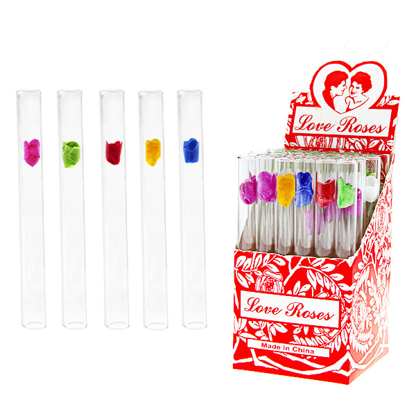 36ct/Box Rose Love Glass Pipe