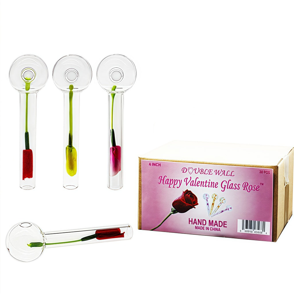 4inch Clear Glass Ball Oil Burner with Box