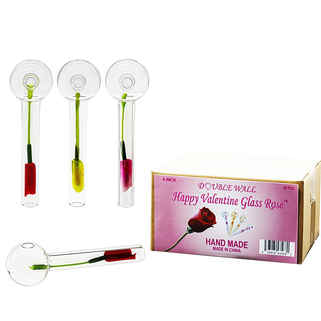 4inch Clear Glass Ball Oil Burner with Box