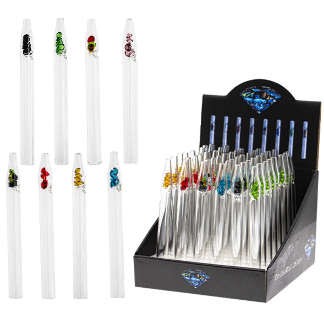 6inch OG Pipe With Diamond Glass Chillum