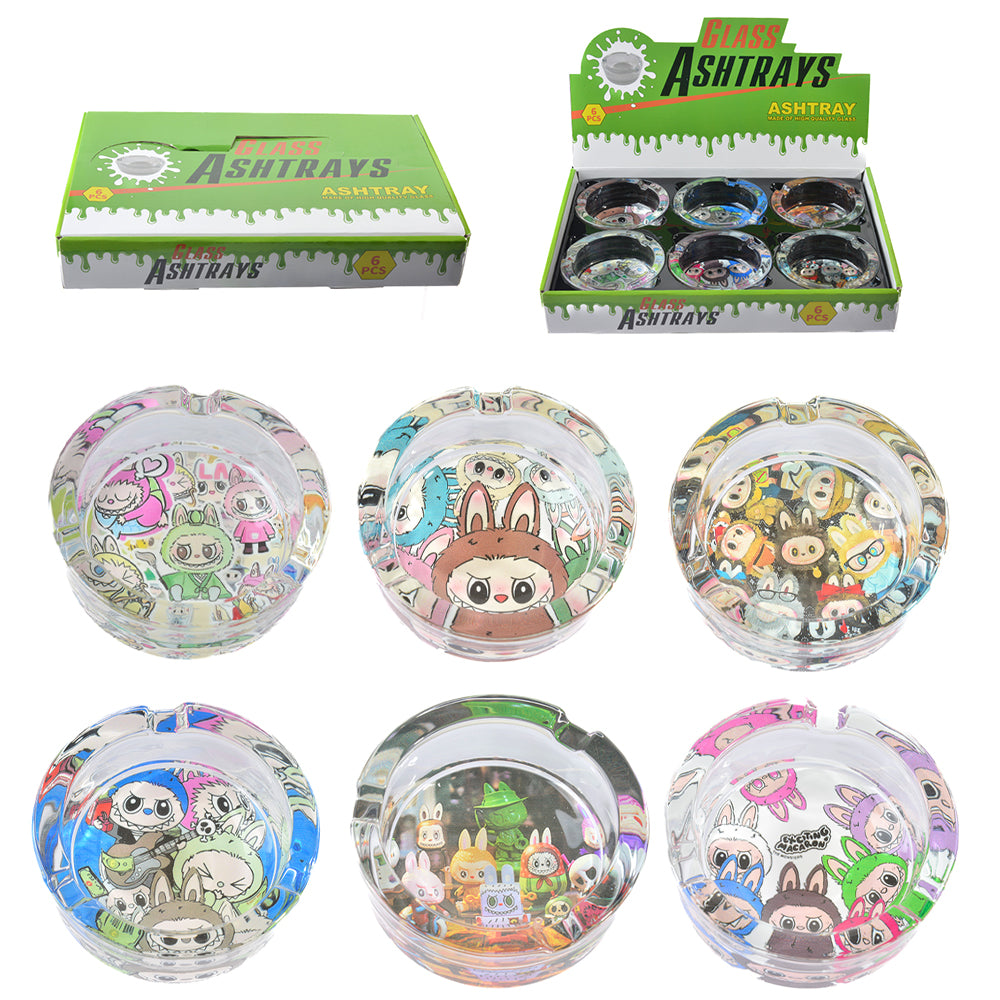 85mm Labubu Glass Ashtray