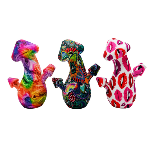 Mushroom Silicone Bong Water Pipe with Desgin